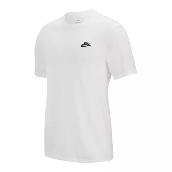 Nike Men’s Sportswear Club T-Shirt (L-Tall) - White NWT - Picture 1 of 4